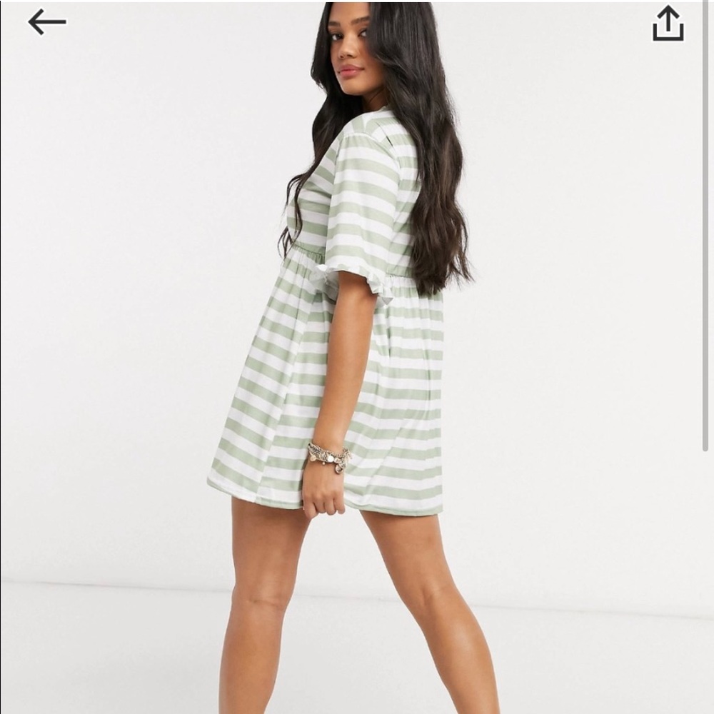 ASOS Ruffle T-shirt Dress - Picture 2 of 2
